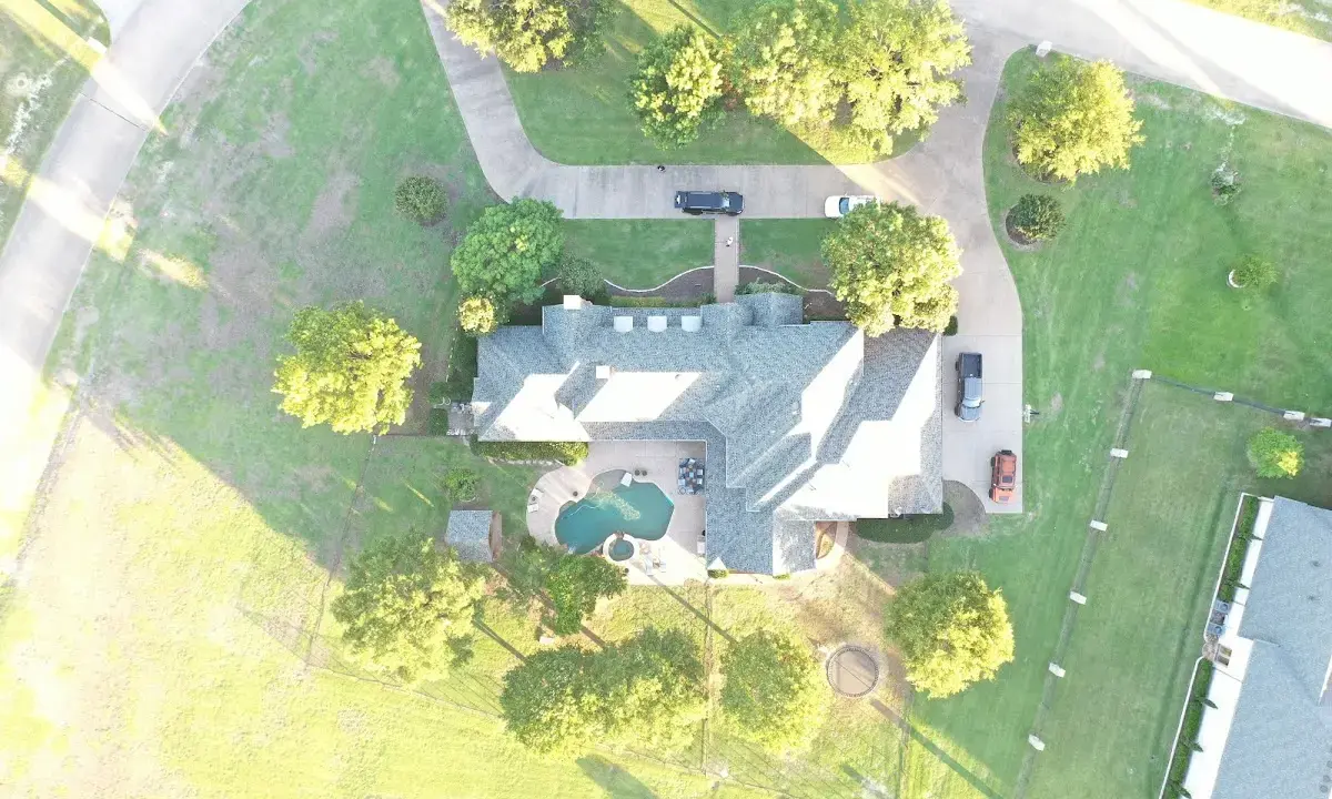 New shingle roof installation on a home in Sugarland Run